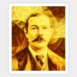 Arthur Conan Doyle Golden Portrait | Arthur Conan Doyle Artwork 11 Magnet